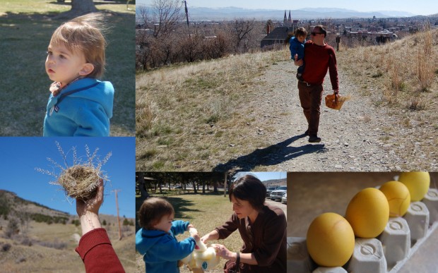 It was great to get to fill an Easter basket with little Bannack.